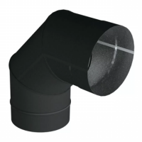 отвод vbr 90°, d=150, aisi 321, 0,8мм black (вулкан)